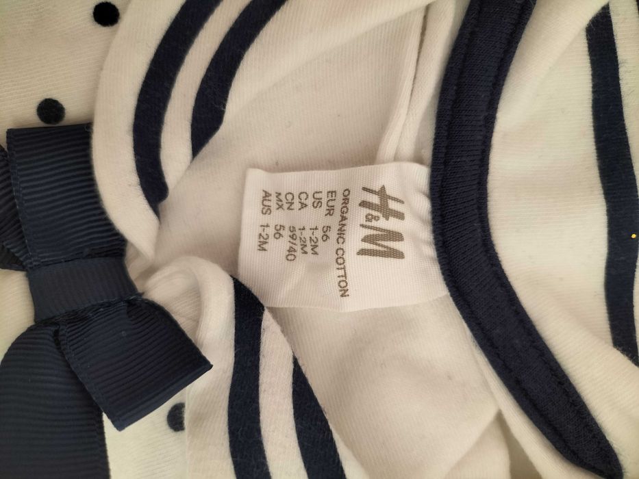 Vestido navy em algodão 1-2m
