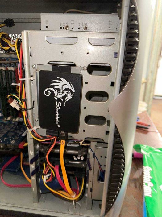 Настольный компьютер системный блок с ssd и hdd 1t/8gb рабочая лошадка