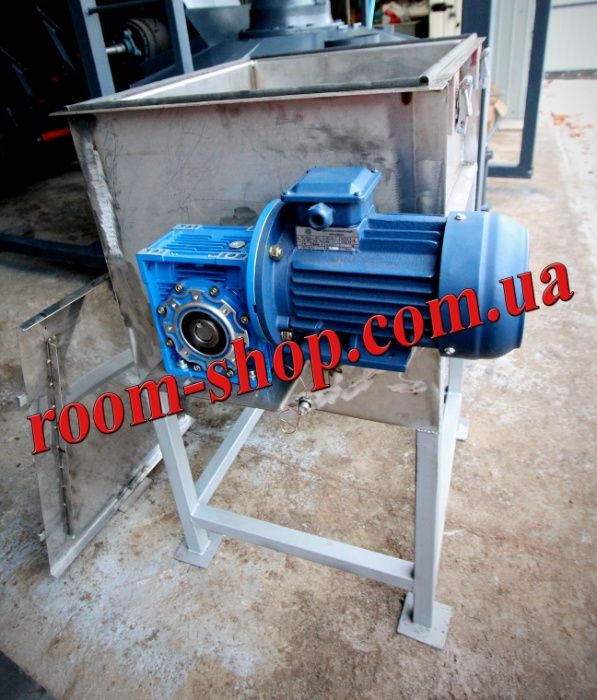 Шнековый смеситель, змішувач, с нержавейки, на 80 л., пищевой, шнек