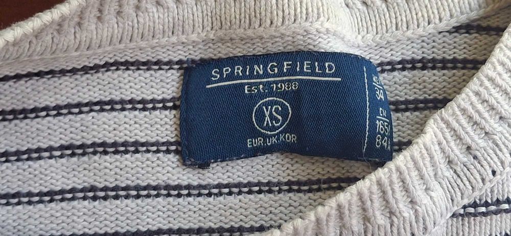 Camisola Malha Azul Springfield XS