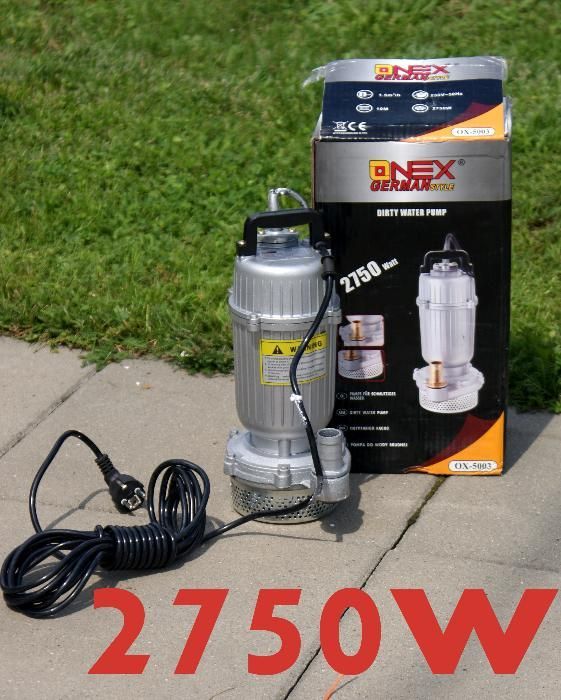 Pompa do wody brudnej oraz czystej z Sitem 2750W !