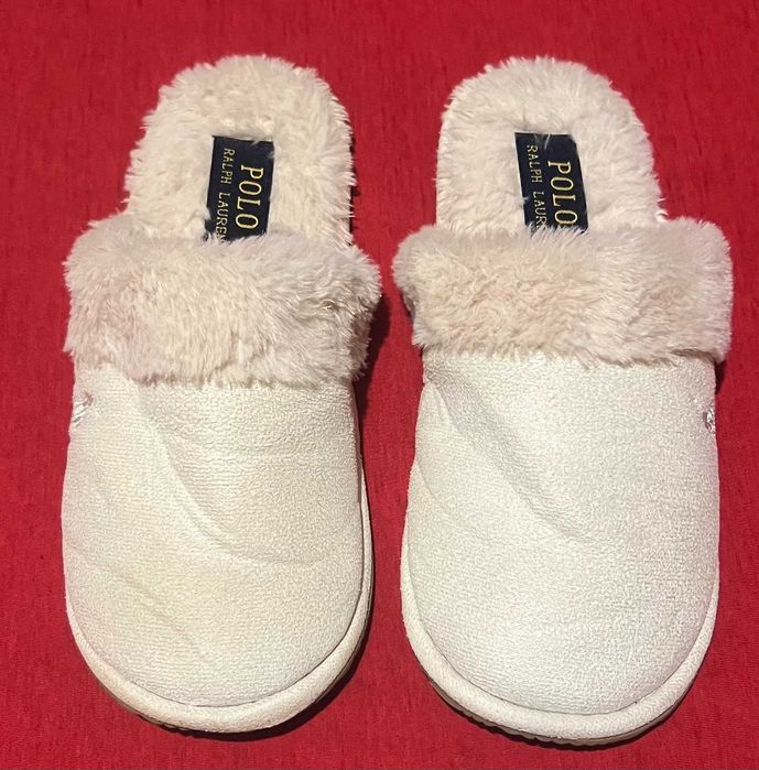 Элит бренд Ralph Lauren уютные тапочки р.37/38 24см как новые!