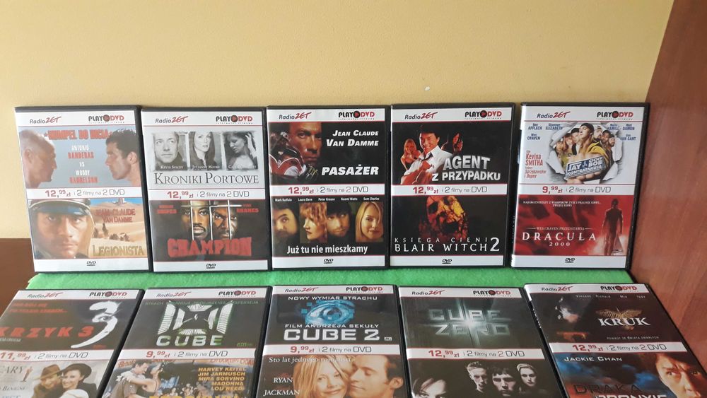 Zestaw płyt DVD ze znanymi filmami. Zestaw nr. 6