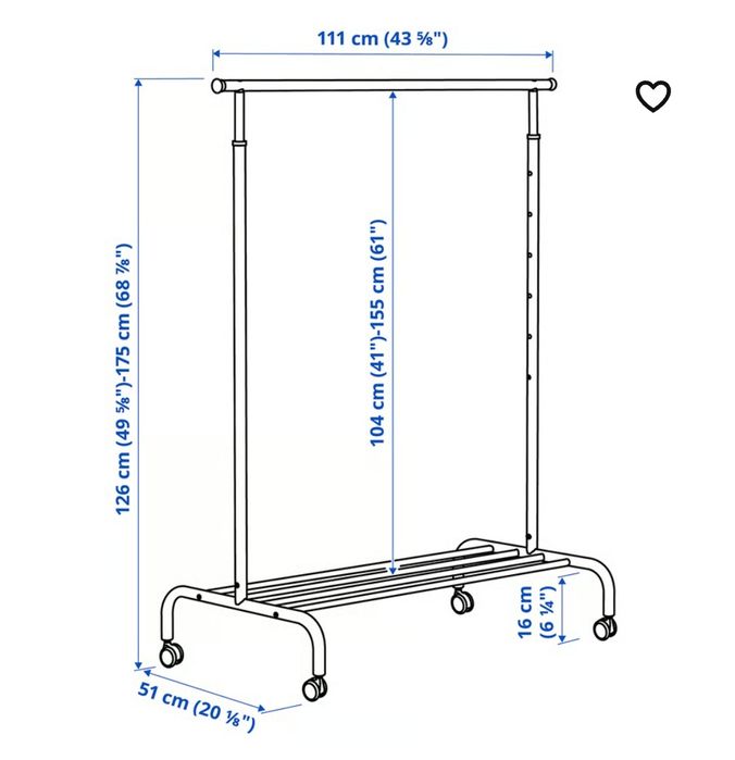 Suporte para cabides