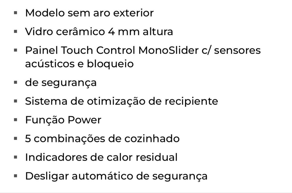 Placa de Indução Teka IBF 64200 SSS BK | 59 cm | 4 Zonas | Preto