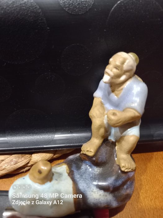 Figurka chińczyk rybak vintage