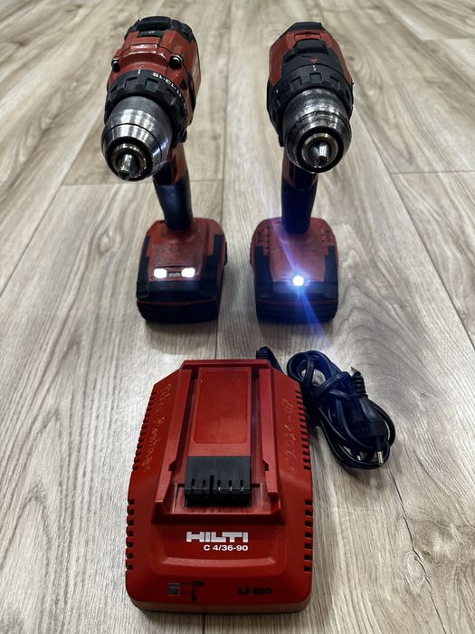 HILTI Wiertarka SF 6-A22 + Wiertarka SF 4-A22 + 2xAKU + Ładowarka