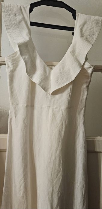 Vestido branco em Linho