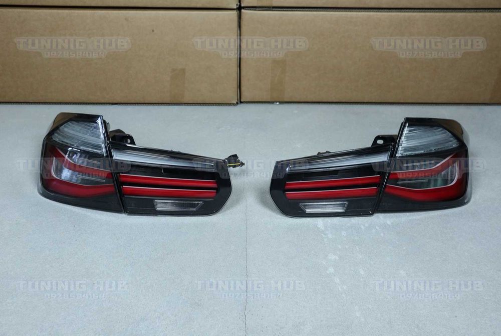 стопи BMW F30 smoke lci задние фари бмв фонари ф30 рест ліхтарі Європа