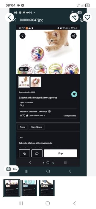 Zestaw zakupowy dla kota