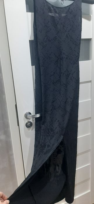 Długa sukienka - lekko prześwitująca polska marka BEATA r40