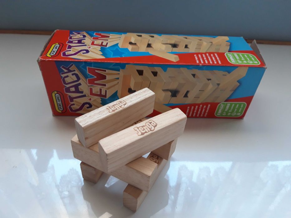 Drewniane klocki  - 2 zestawy, Jenga