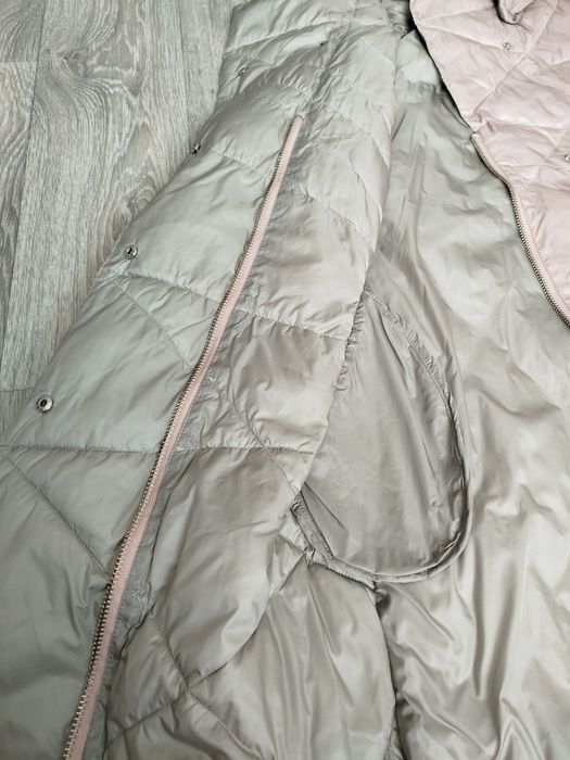 Куртка рожева, М довга