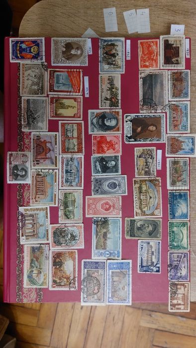 Марки 40е, 50е годы