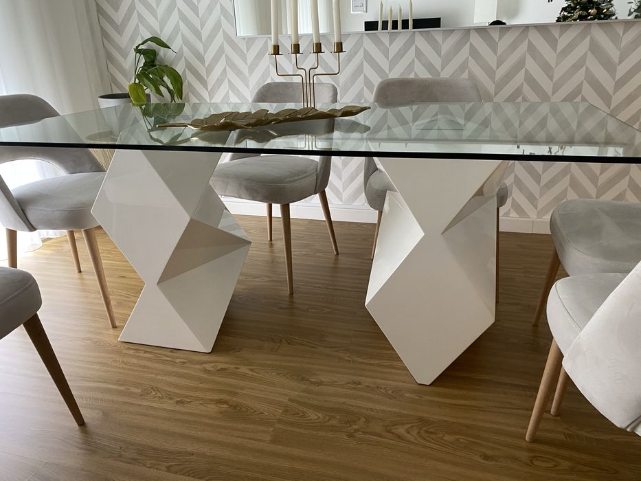 Mesa de Jantar de Vidro