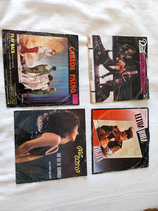 Vinis antigos singles e LP