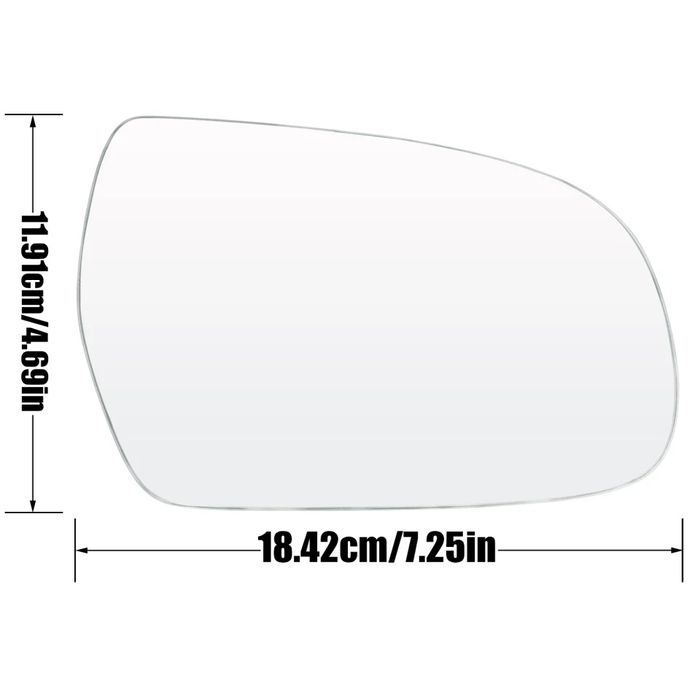 Espelho vidro retrovisor audi a3 a4 s4 a5 s5 quattro 2010-17