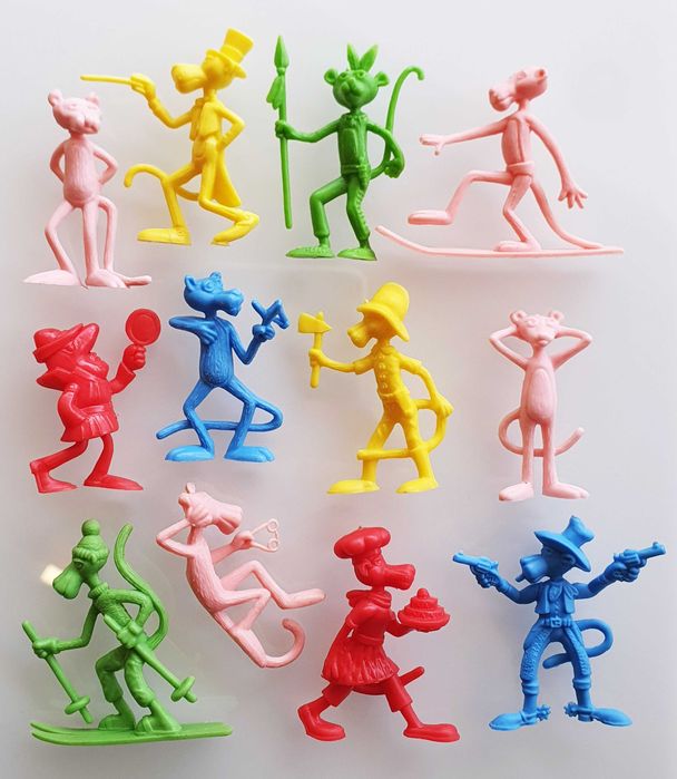 Antiga Coleção Completa ~ ”PINK PANTHER” ~ 12 Monocromáticos ~ Anos 80