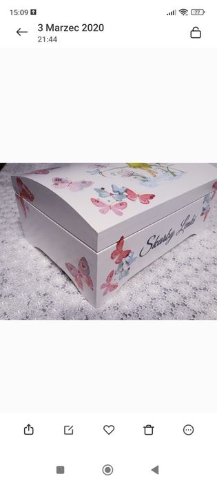 Pudełko,skrzynka, kuferek na skarby prezent Boże Narodzenie