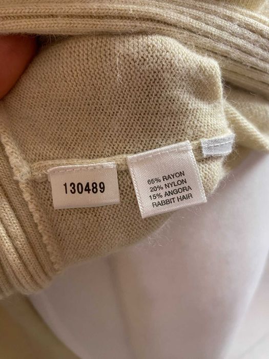 Luksusowy sweter damski premium głęboki kopertowy dekolt na wiosnę