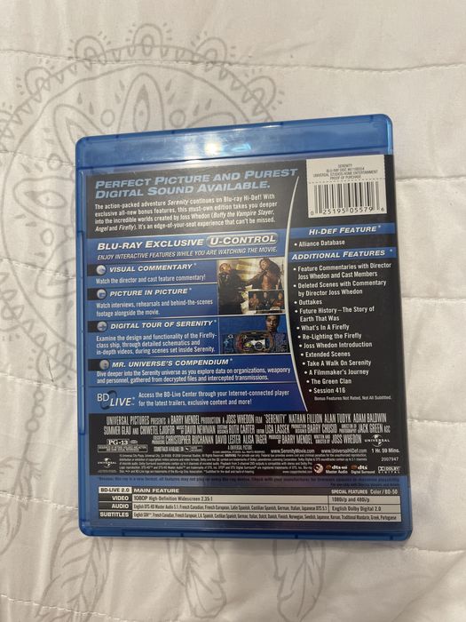 Serenity blu ray. Język angielski - brak PL