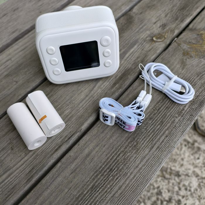 Дитячий фотоапарат миттєвого друку S9, WHITE,BLACK