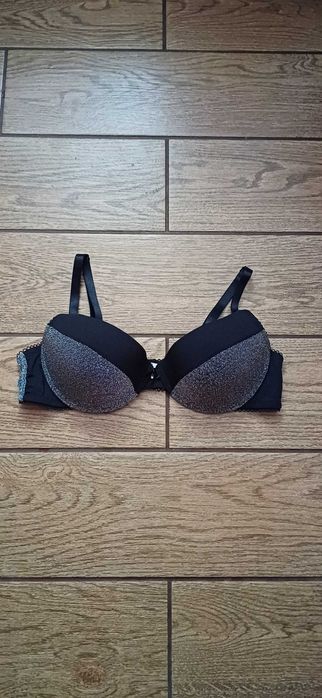 Szary# srebrny biustonosz Mister Lady r. 85 C
