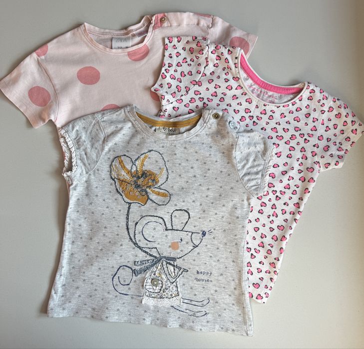 Zestaw koszulek krótki rękaw Next Zara Young Dimension r. 92