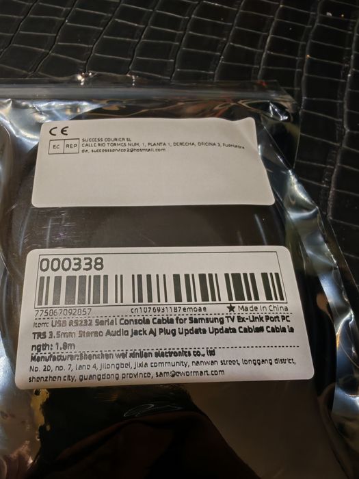 Przewód  RS232 usb -> audo jack