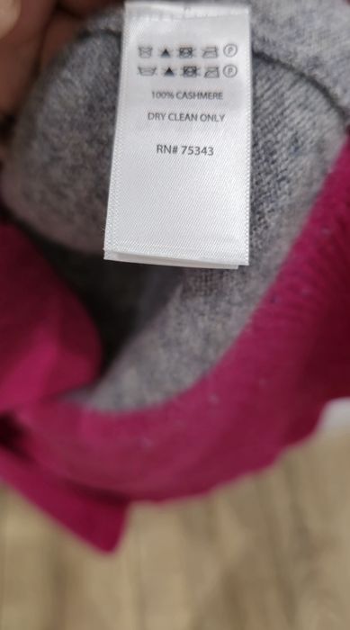 Sweter z golfem 100%kaszmirowy M