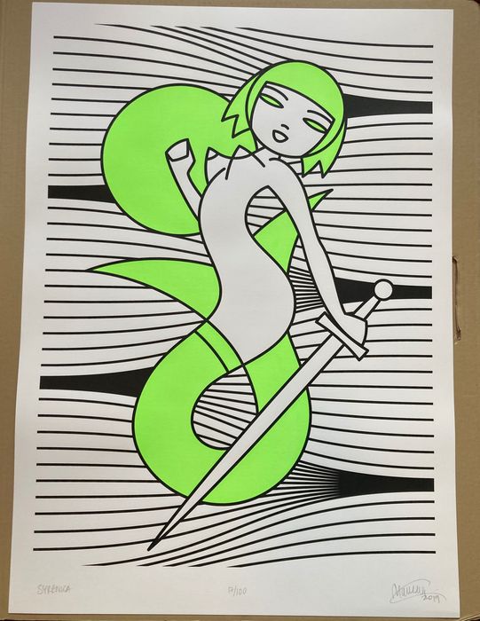 Syrenka Warszawa Grafika Maurycy Gomulicki