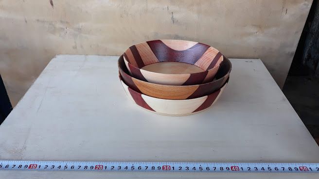 Peças únicas de artesanato em madeira, decoração