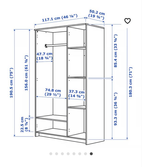 Roupeiro Ikea- Branco