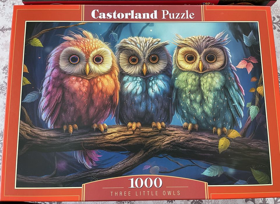 Puzzle 1000 elementów ,trzy  zestawy