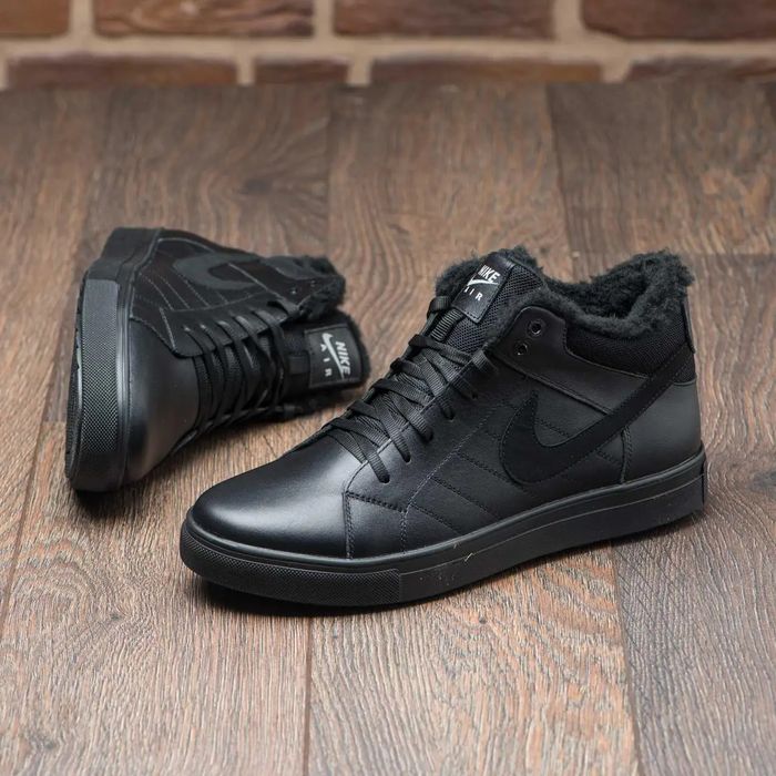 Великаны баталы NIKE мужские зимние кроссовки на меху большие размеры