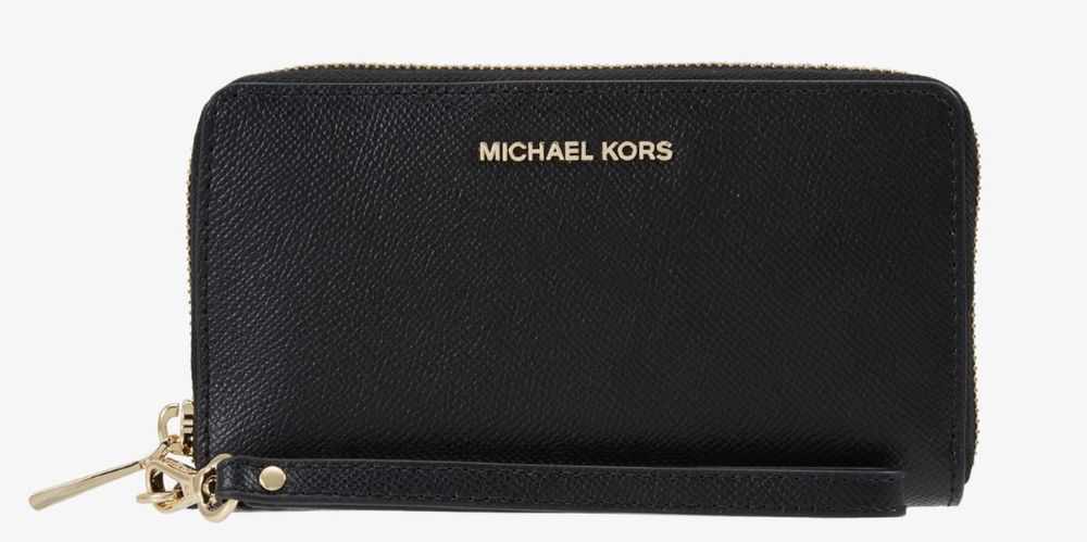 Nowy czarny Portfel Michael Kors jet set