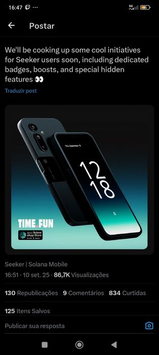 Solana Seeker Mobile Novo Embalado Original