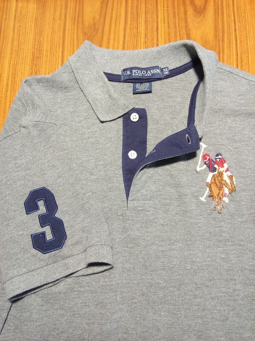 Polo cinzento U.S. Polo Assn.