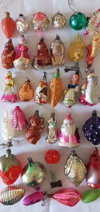 Новогодние  елочные  игрушки винтаж   ссср