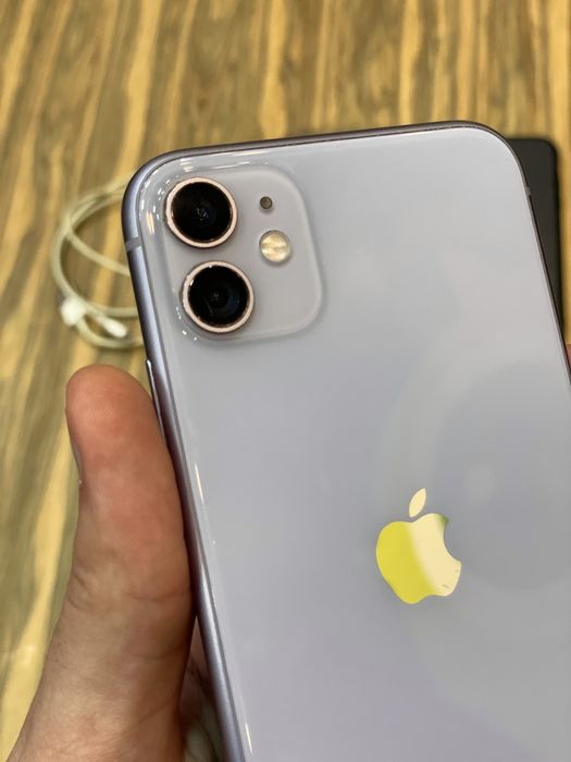 ‼️ iPhone 11 128GB фіолетовий, гарний стан, 2 чохли + кабель