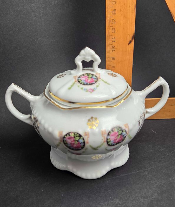 Środek stołu Parowa Kuno Steinmann dzbanek mlecznik cukiernica