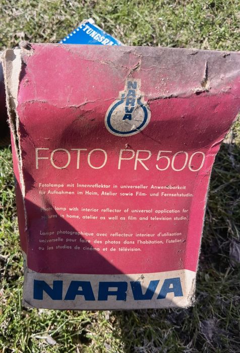 Żarówka Narva FOTO PR500 PRL