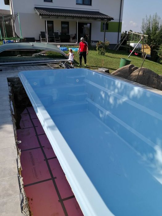 Basen Ogrodowy + FILTRACJA 6,00x3,00x1,55m Poliestrowy , Laminat