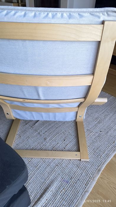 Cadeirão cinza ikea