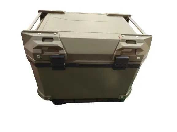 Кофр прямокутний YBX для мотоцикла, пластиковий, зелений, 45 літрів