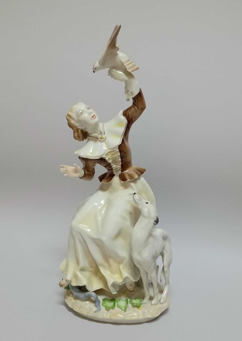 Sokolniczka, figurka Hutschenreuther, proj. H. Achtziger