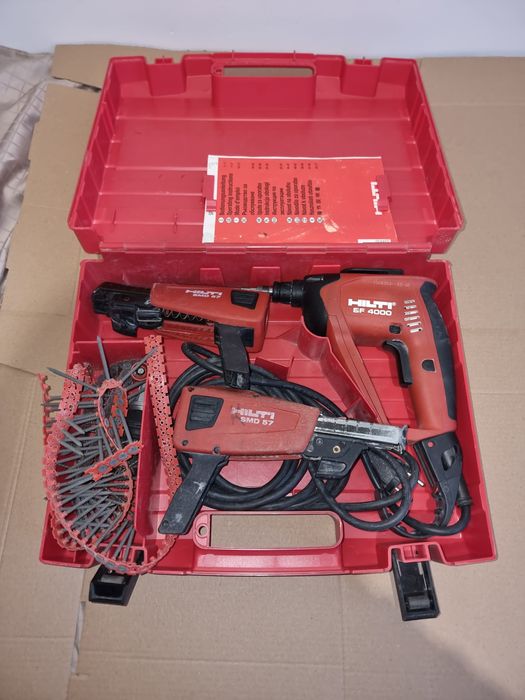 Hilti SF 4000 wkrętarka karton gips GK ze sprzęgłem i nakładkami