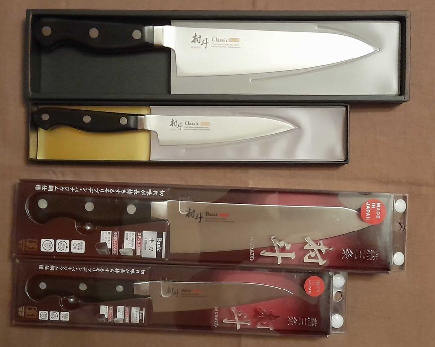 Японские кухонные ножи Shimomura Murato (шеф нож + универсальный нож)