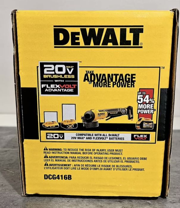 Акумуляторна кутова шліфмашина,болгарка Dewalt DCG416. 125мм