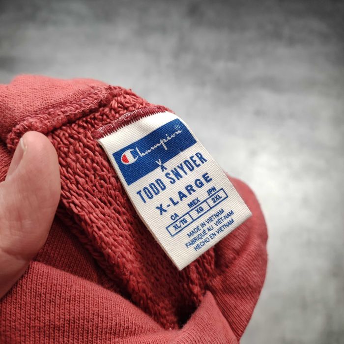MĘSKA Bluza PREMIUM Bawełna Ruda Pętelka Haft Logo Champion Dresowa